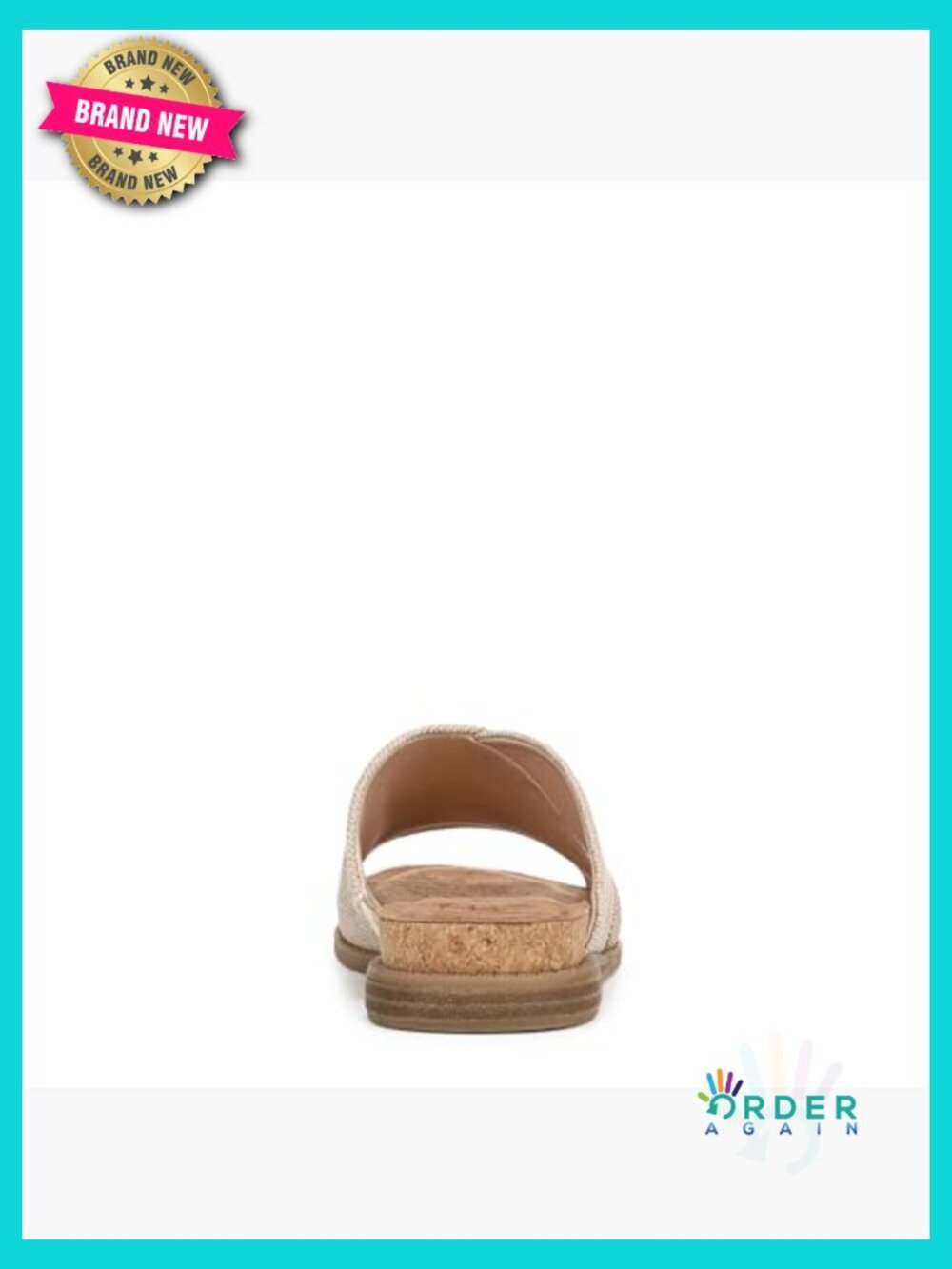 Slide Sandals Cork Footbed Easy Slip On Casual Chic Minimalist - Picture 3 of 7